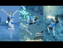 【MHR:SB リョナ】ブルー水着風 麻痺 DLC02(ヒノエ) 密林夜