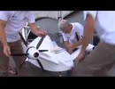 4発くし型配置二重反転プロペラ電動飛行機