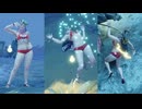 【MHR:SB リョナ】レッド水着風 麻痺 DLC04(ミノト) 密林夜