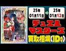 《15枚》デュエマ 買取相場｜01月11日～01月12日 ＜200円以上騰落＞ #デュエルマスターズ