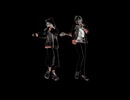 【MMD刀剣乱舞】黒板アートの感じでフル可動一休さん【火車切・大倶利伽羅】