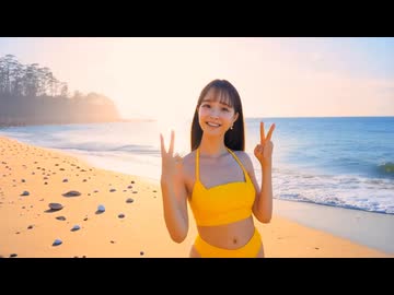 水着の渡邊渚そっくりさん