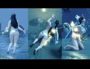 【MHR:SB リョナ】黒髪白水着 麻痺 ランゴスタ 密林夜