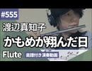渡辺真知子「かもめが翔んだ日」をフルートで演奏 楽譜 コード 付き演奏動画