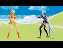 GUMIさんとハクさんが組手を始めるようです