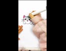T.O.P-猫-花の塗り絵