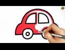 車塗り絵-花の塗り絵 #車の塗り絵
