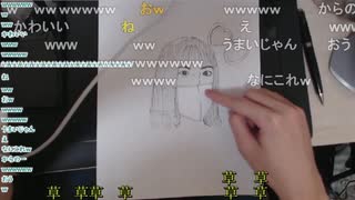 ミュートさん作あーちゃん福笑い　※あーちゃんが顔出し前