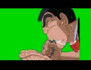 何かを咥える両津GB