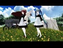 【MMD】てるてる（正統派メイド・ネギドリル版）／いい天気なので、ミクミク・キャンプ場の下見にやってきました。