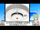 【動画News】住宅用火災警報器の設置率は2024年時点で84.5％(2025/01/27)