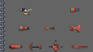 自作ゲーム"宇宙から来たメイド vs 鋼鉄の帝国"　武器の動作テスト