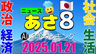 あさ8(日本保守党)3分クッキング20250121（第542回）