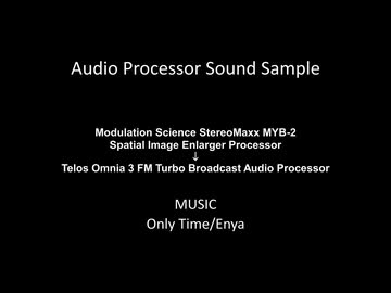 Only Time/Enya Broadcast Audio Processor Sound Sample