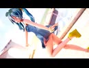 【MMD】清楚な水着ｙちゃんのジャンプアップ【yybレモネードミク】