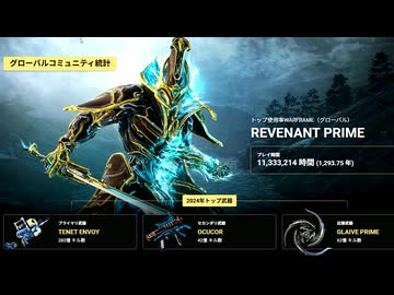 【ゆっくり実況】Warframeやるよ　～2024年統計来たよ～
