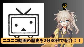 【ニコニコの日】ニコニコ動画の歴史を2分30秒くらいで紹介！！