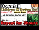 [繰り返し]Downfall / Children Of Bodom Alexi Laiho ギターソロTAB[3時間]