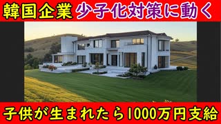【韓国企業】少子化対策に動く「子供が生まれたら1000万円支給」