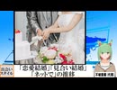 【動画News】「恋愛結婚」「見合い結婚」「ネットで」の推移(2025/02/13)