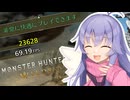 ディアちゃんがモンハンワイルズベンチマークを回しながら実況する動画