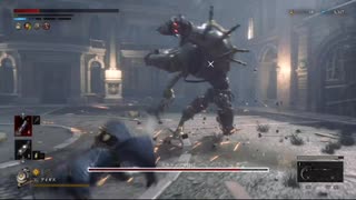 副背後の「LIES　OF　P　２周目」　ピアノ線3本