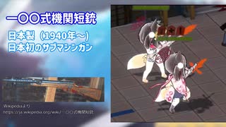 【ブルアカ】イズナ 一〇〇式機関短銃ガンアクション＆銃解説 (VOICEVOX)