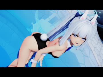 【Blue Archive/MMD】 ラビットホール 【月雪ミヤコ・バニー】