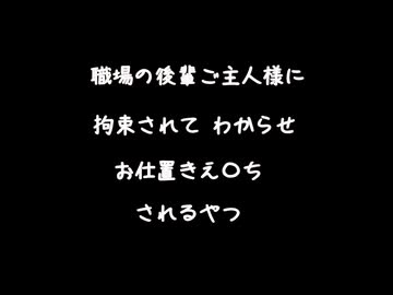 【女性向けボイス】職場の後輩ご主人様に拘束されてわからせお仕置きえ〇ちされるやつ【シチュエーションボイス ASMR 耳舐め 耳責め】