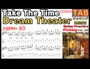 【BPM80】Take The Time - Dream Theater Guitar John Petrucci【Unison TAB  Guitar picking Vol.169】