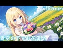 【フリーbgm】青空の下でお花集め【chill/kawaii/落ち着く/作業用/配信用/ループ/可愛い/お花/イラスト/青空/風景】
