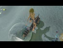 【ブレワイ】依頼を受けて、バイクの上に立ったまま水に入って水中を観察してみた【ドリカラ】【ボイスピ実況,ゼルダの伝説,ブレスオブザワイルド,BotW,バグ,検証 】