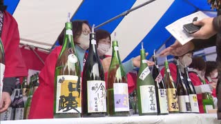 「やっぱりうまい」３６種類の新酒を飲み比べ　久留米市城島町で酒蔵びらき