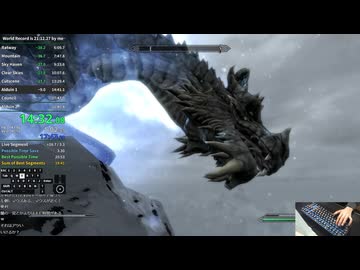 【Skyrim】メインクエストAny%RTA 21分24秒 LRT 【Route PB】
