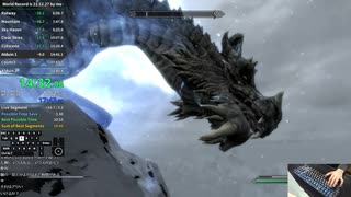 【Skyrim】メインクエストAny%RTA 21分24秒 LRT 【Route PB】