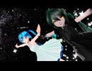 【MMD】白ミクさんと黒ミクさんの『プラネテス』