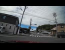 宮城県北　佐沼、石巻、松島方面ドライブ16　県道43号線　石巻、松島方面へ　矢本付近　2024　0811　マツダ２車載
