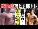 【実はお腹が痩せる】最速で体脂肪を落とす筋トレ種目はこれ！