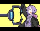 クレーンゲームで引きずられるゆかりさんとそれを止めるずんつむちゃん