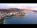 Panoramic View Of A Port City On The Croatian Island Of Hvar In Dalmatian Coast, Croatia