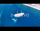 Cinematic footage of a Ship in the port of Hvar City