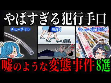 日本でおきた嘘のような変態事件８選 【ゆっくり解説】