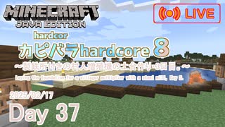 【カピバラハードコア８】製鉄所付きの村人増殖機の土台作り・3日目。【37日目】