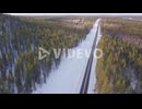 Winter icy road conditions in Finnish Lapland-3