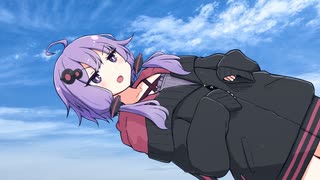 登山で滑るゆかりさん
