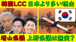 【韓国LCC】日本より多い理由「理由は●●」【増山県議】上野県議が非難されない理由は？