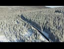 Winter mountain roads are magnificent and fantastic