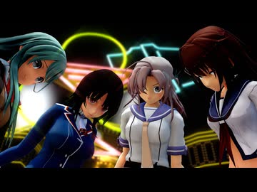 【MMD艦これ】ミニ縞重巡洋艦でGhost dance【プレミアム解約記念】