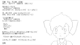 “お兄ちゃん”の呼び方(アカペラ合唱) / 重音テト