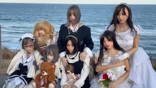 ラブドール散歩　大洗海岸